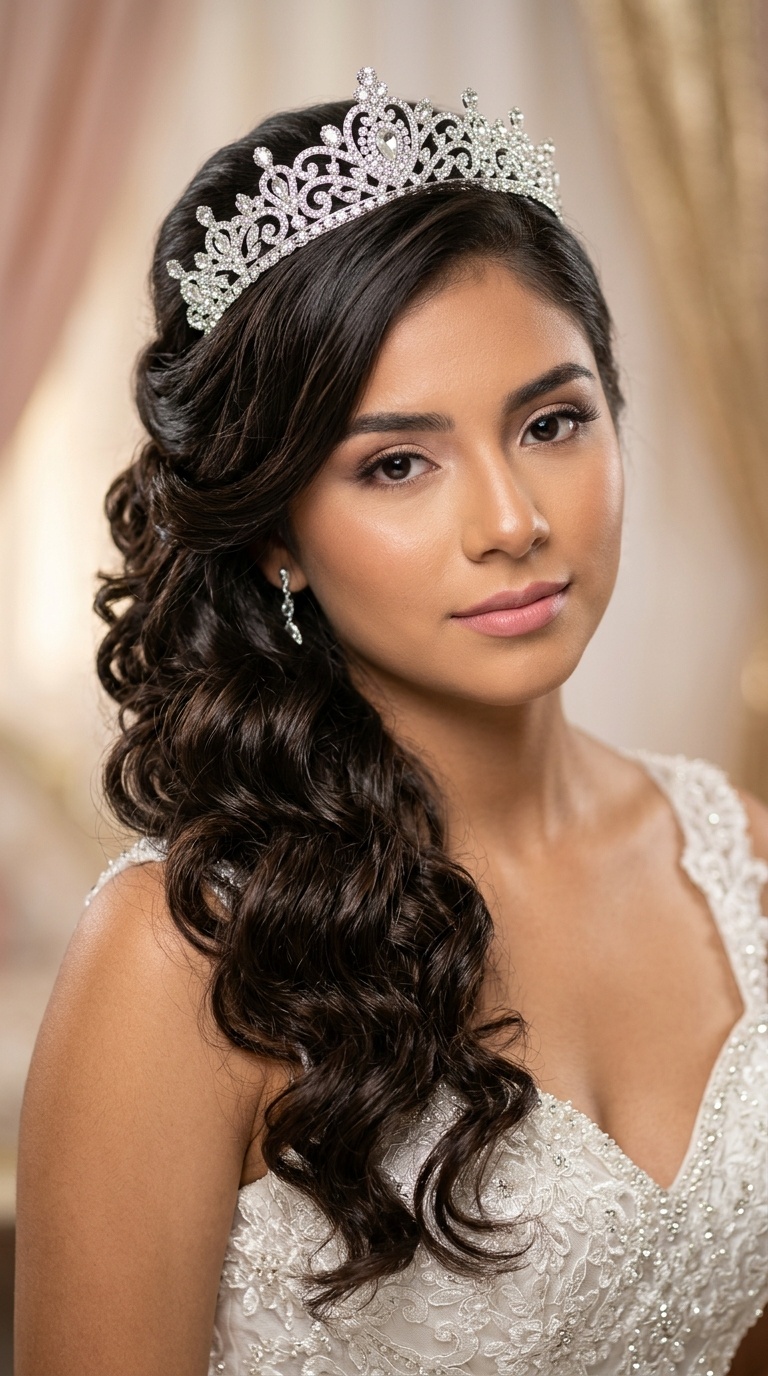 Side-Swept Curls