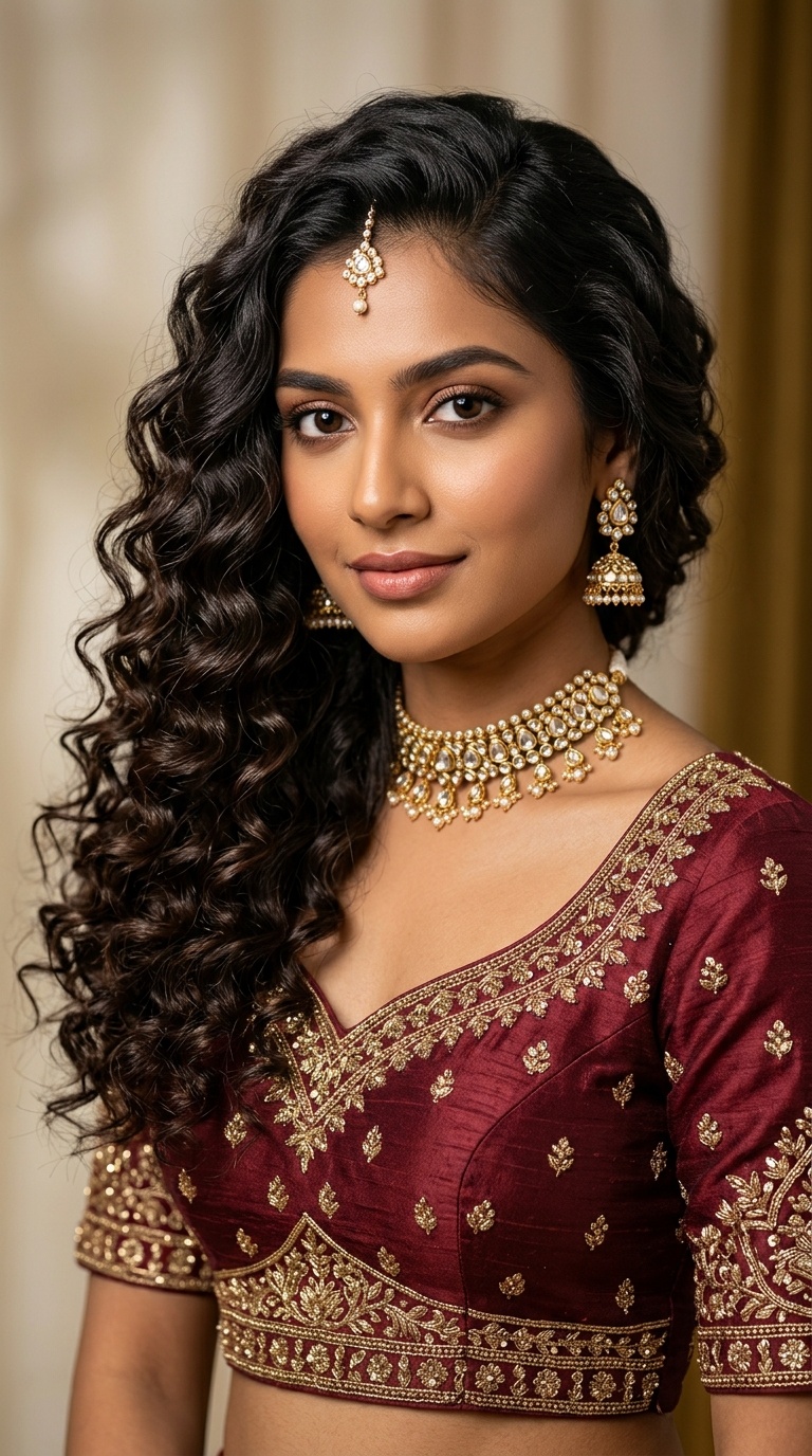 Side-Swept Curls