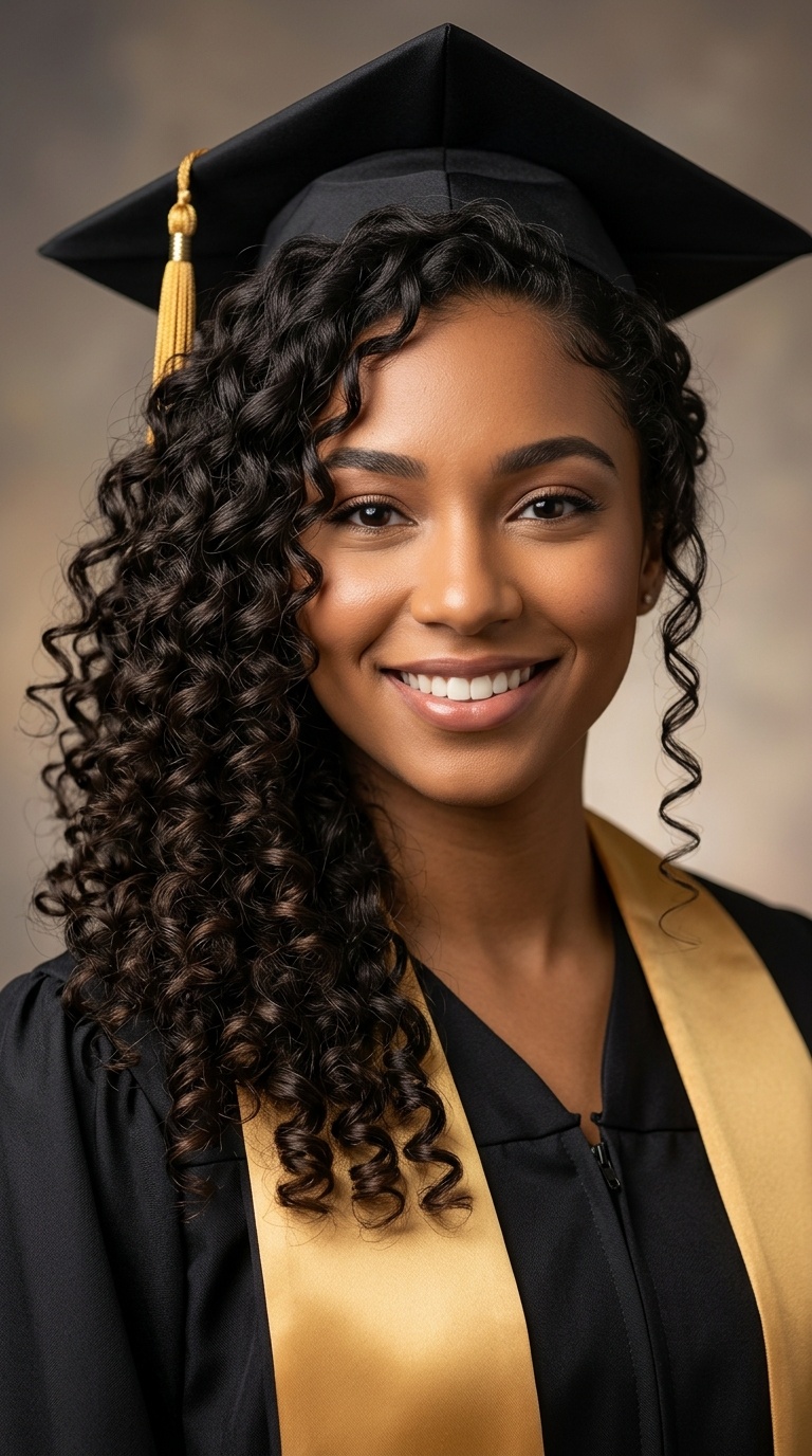 Side-Swept Curls