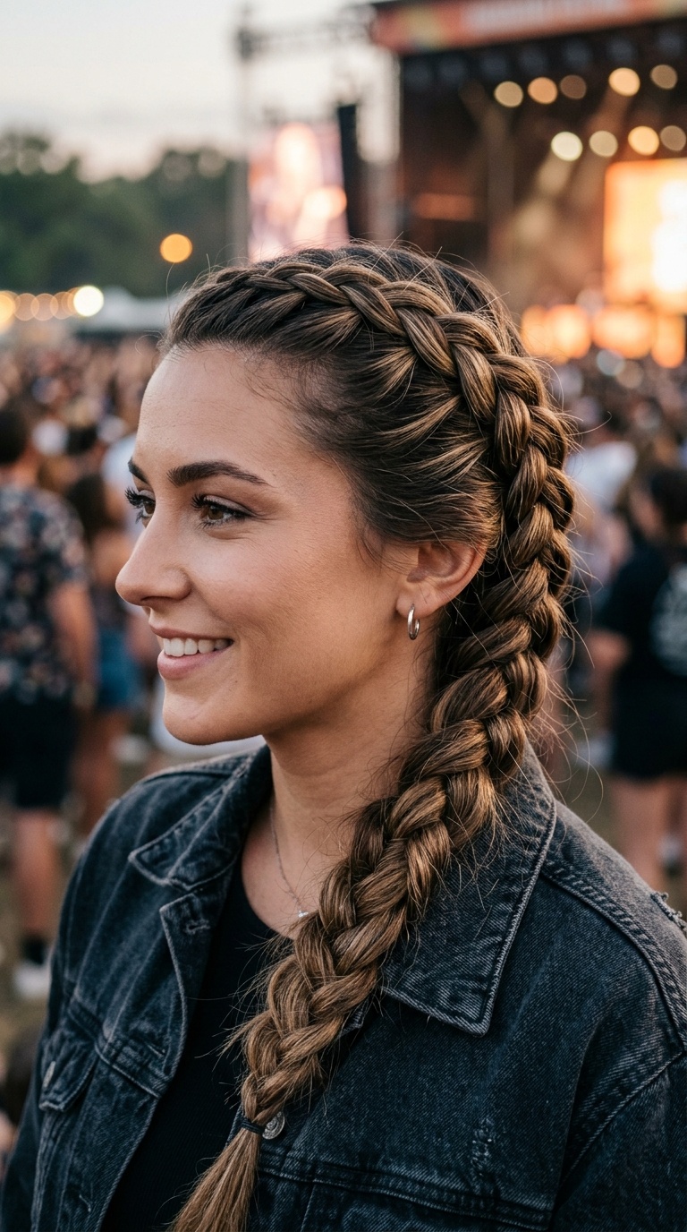 Side-Swept Dutch Braid