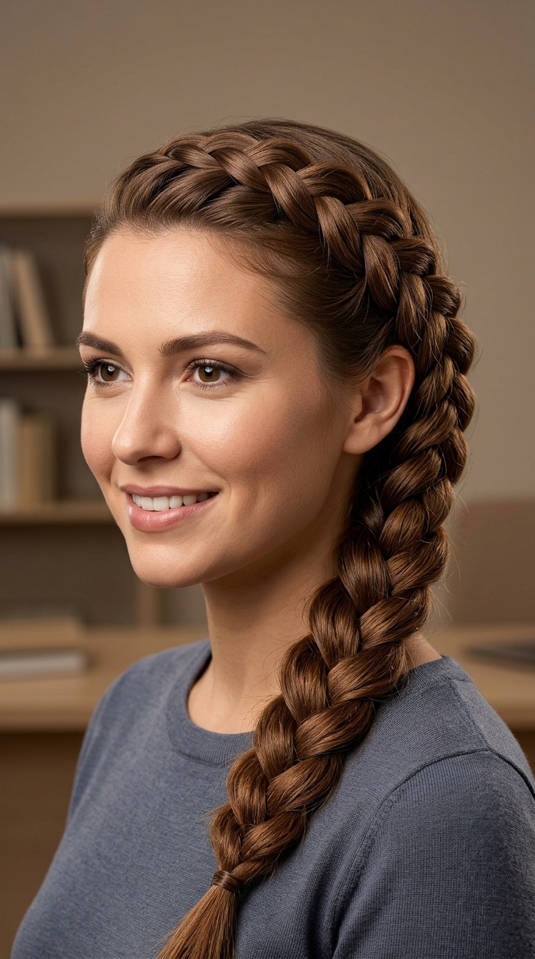 Side-Swept Dutch Braid