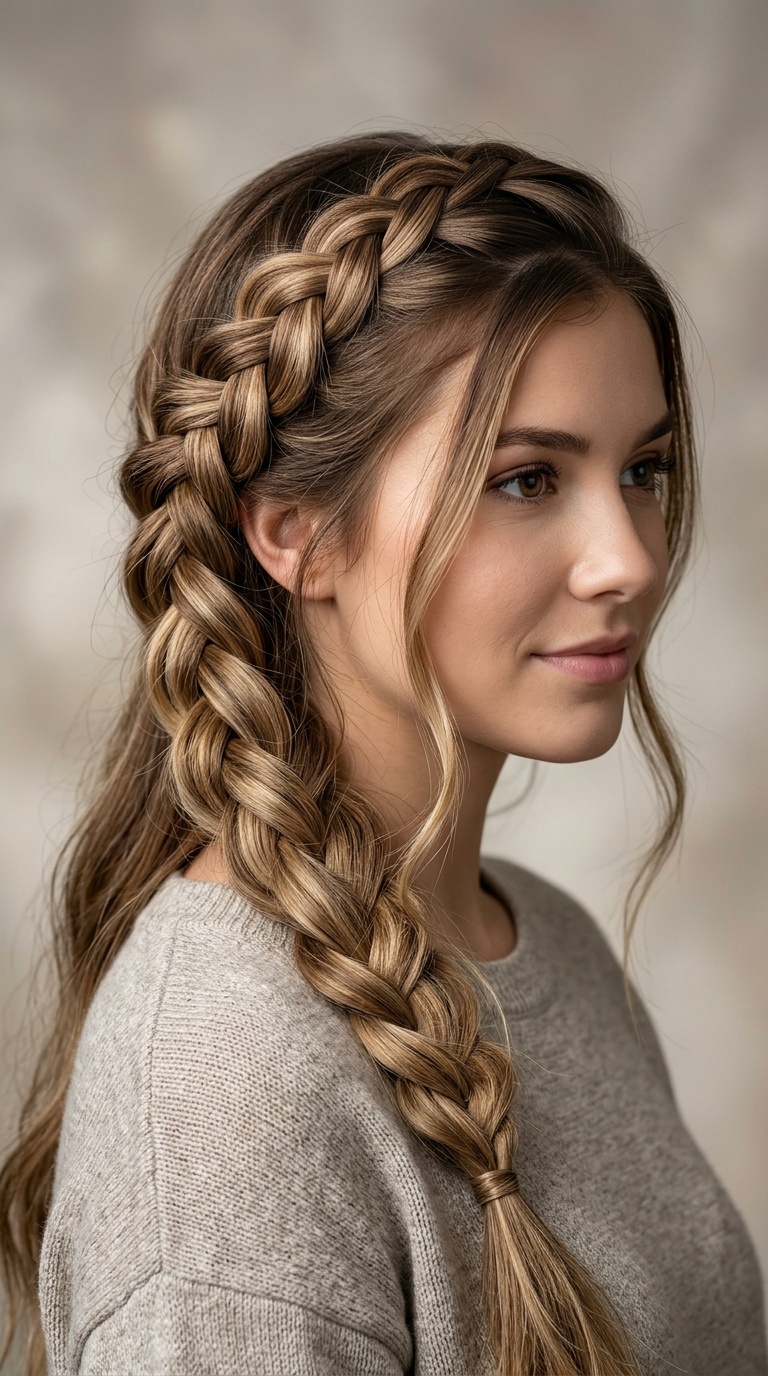 Side-Swept Dutch Braid