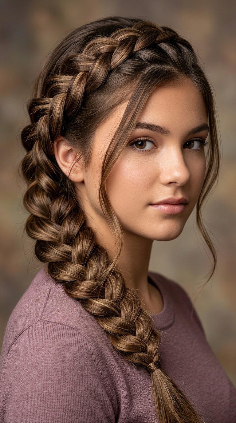 Side-Swept Dutch Braid