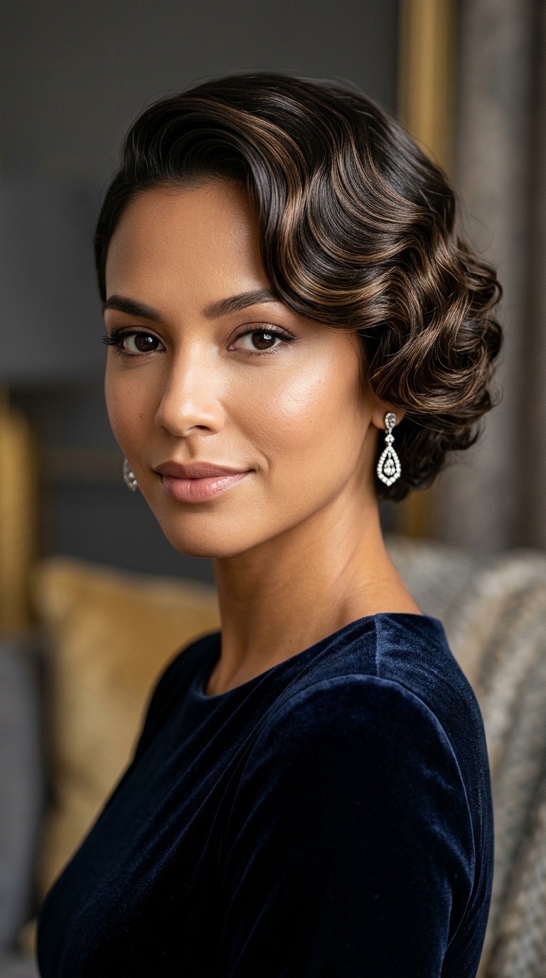 Side-Swept Finger Waves