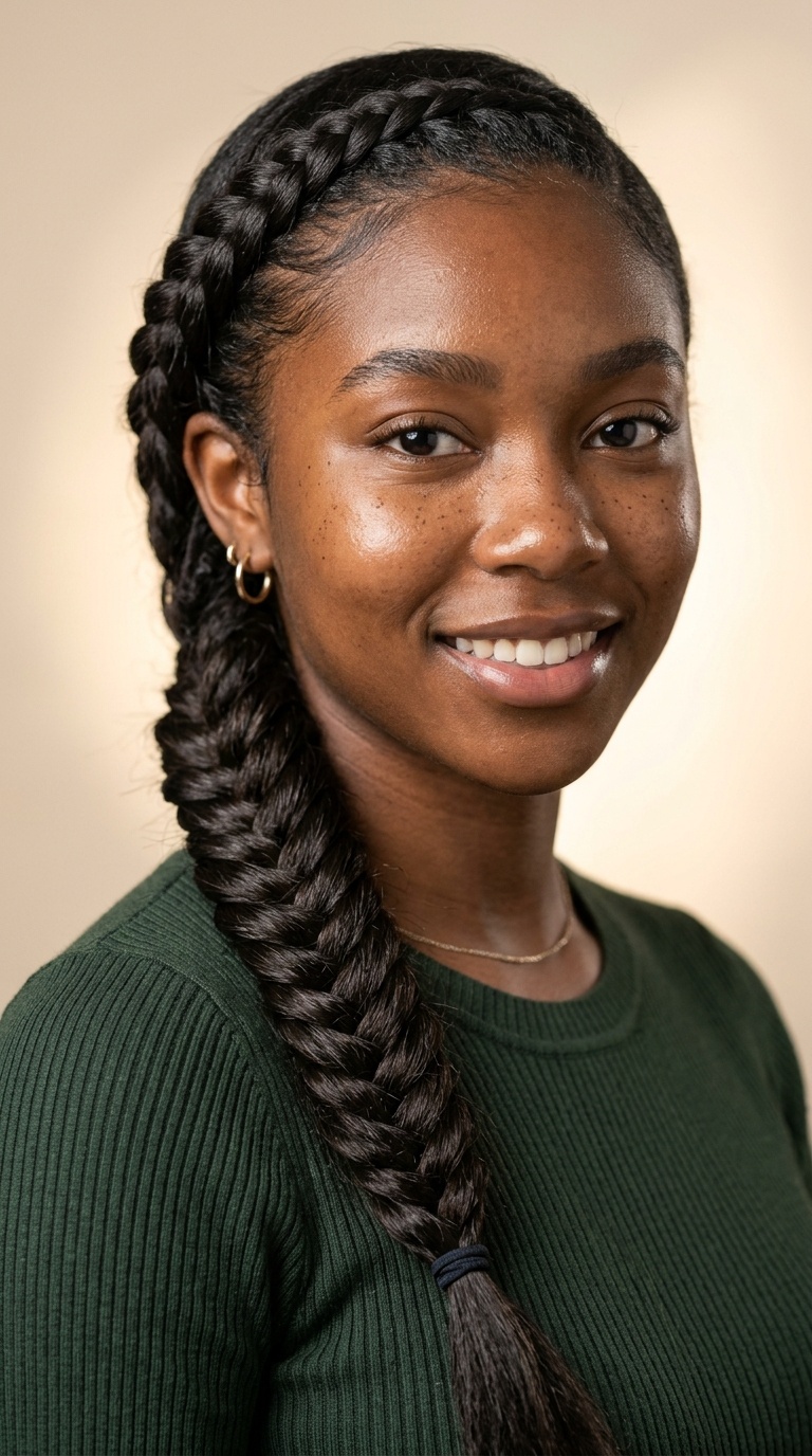 Side-Swept Fishbone Braid