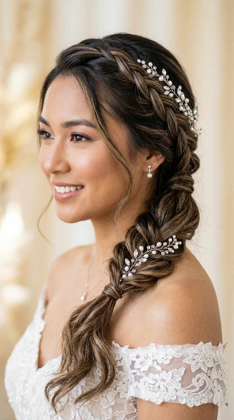 Side-Swept French Braid