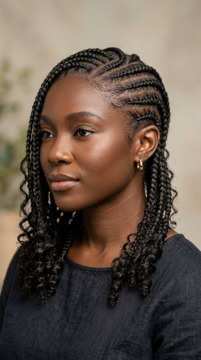 Side-Swept Goddess Rows