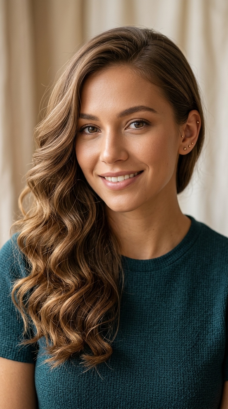 Side-Swept Heatless Waves