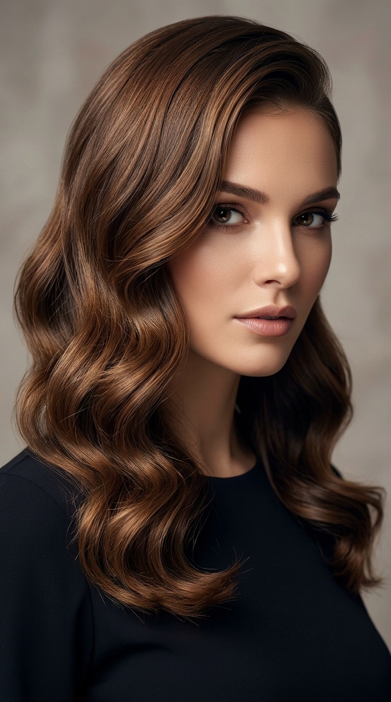 Side-Swept Hollywood Waves
