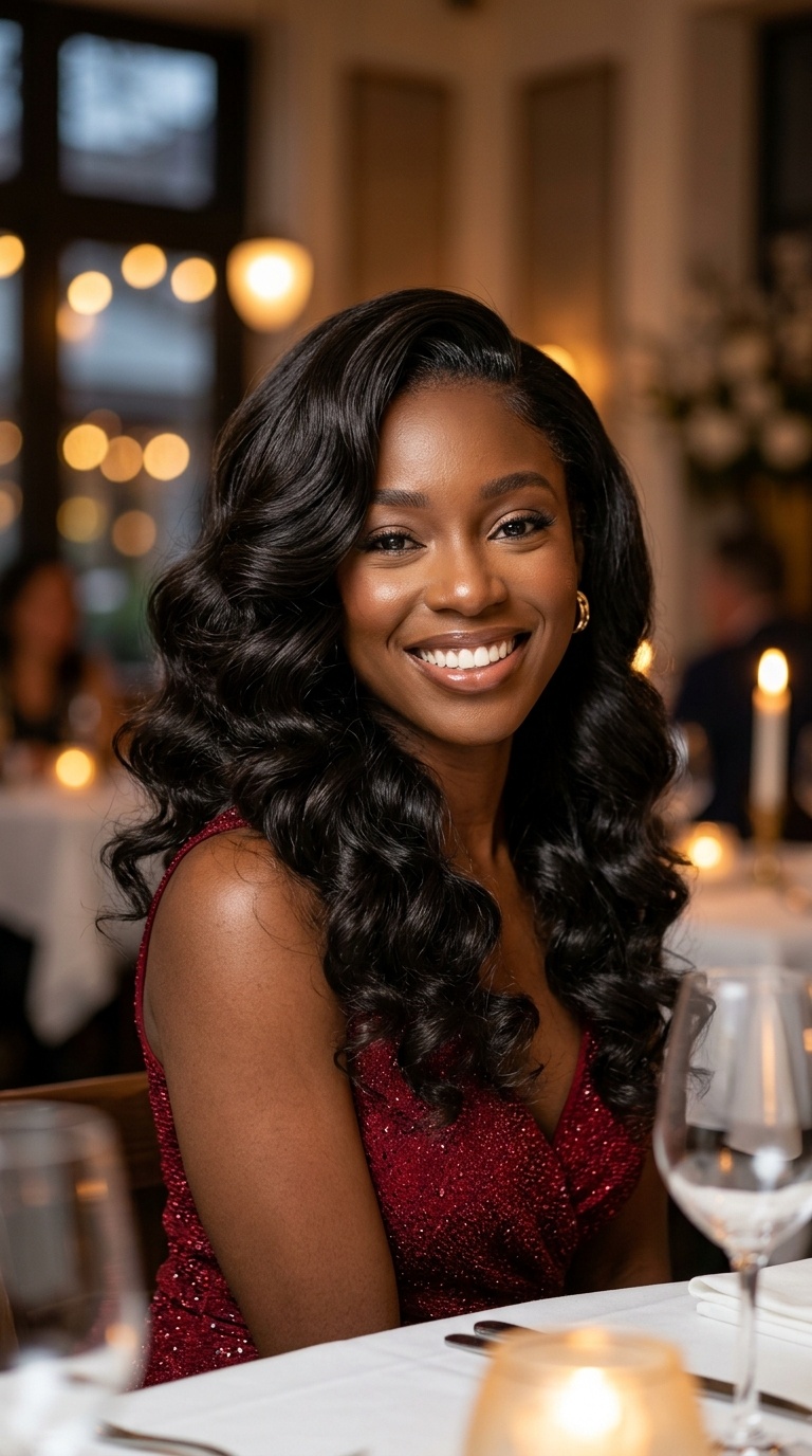 Side-Swept Hollywood Waves