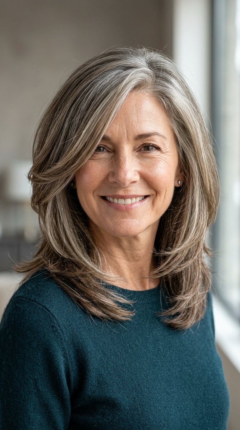 Side-Swept Layered Mid-Length