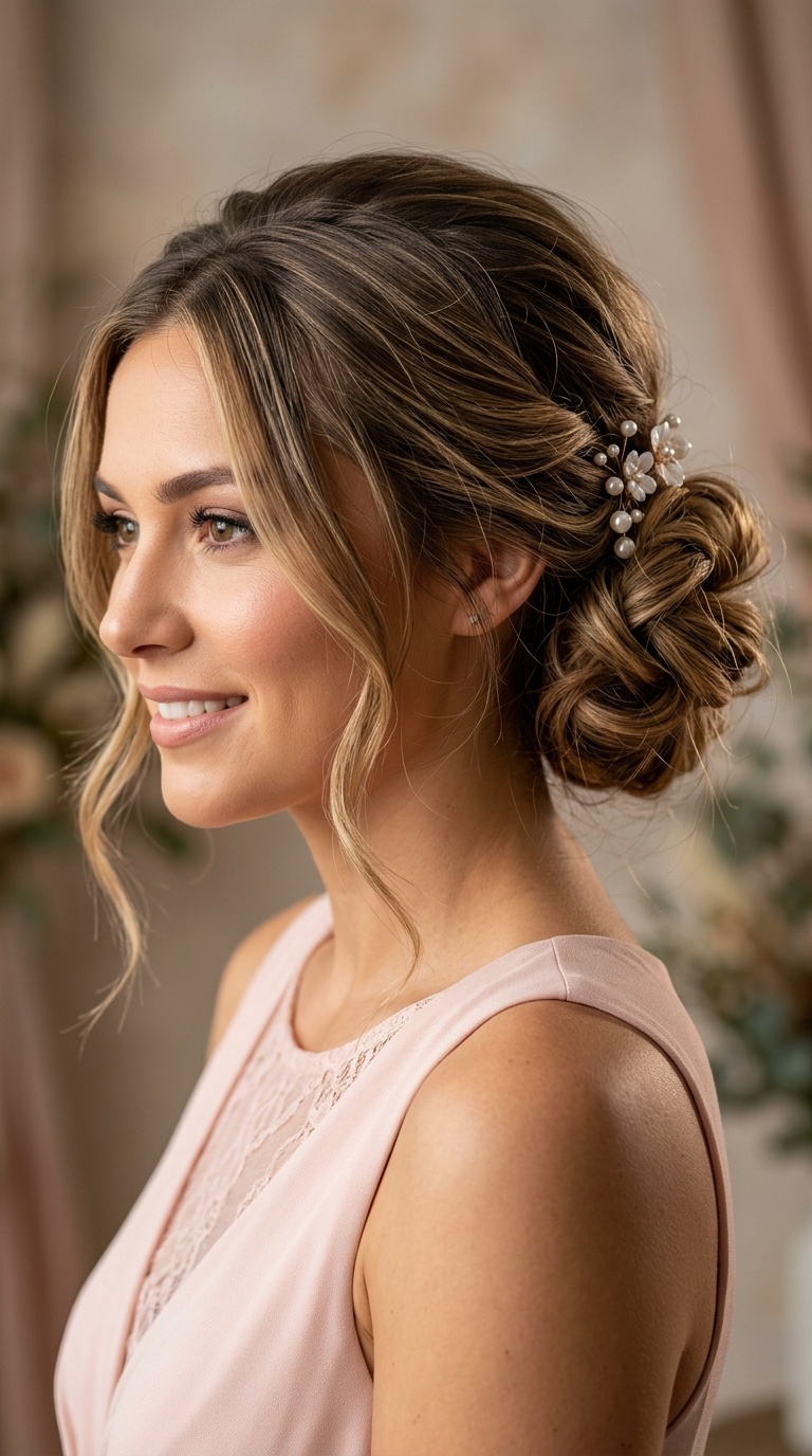 Side-Swept Loose Bun