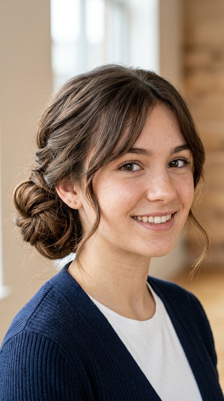 Side-Swept Loose Bun