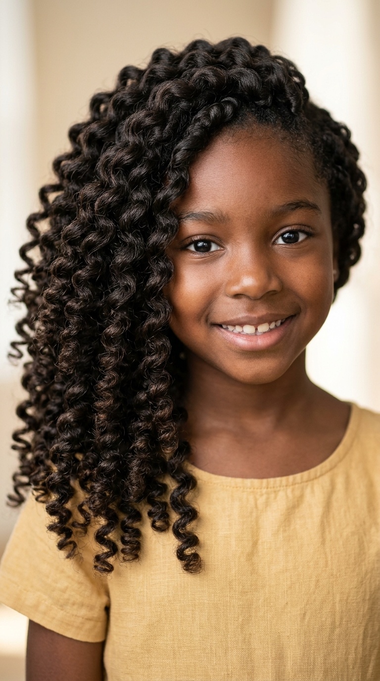 Side-Swept Loose Curls
