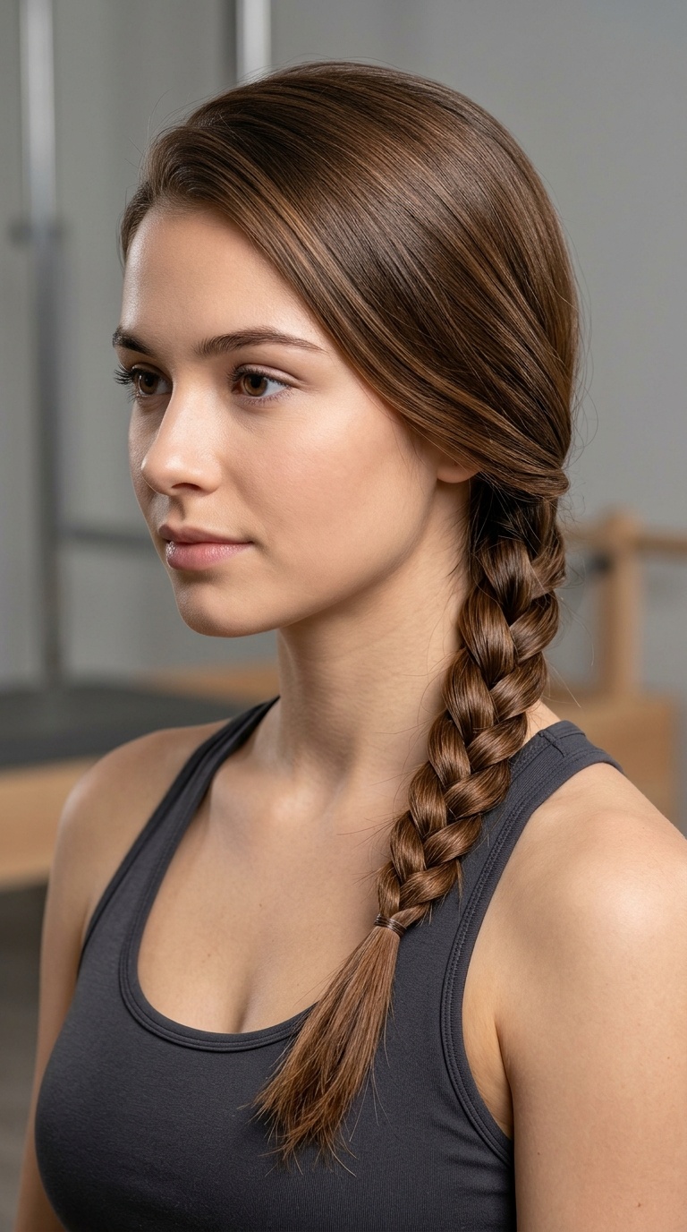 Side-Swept Low Braid