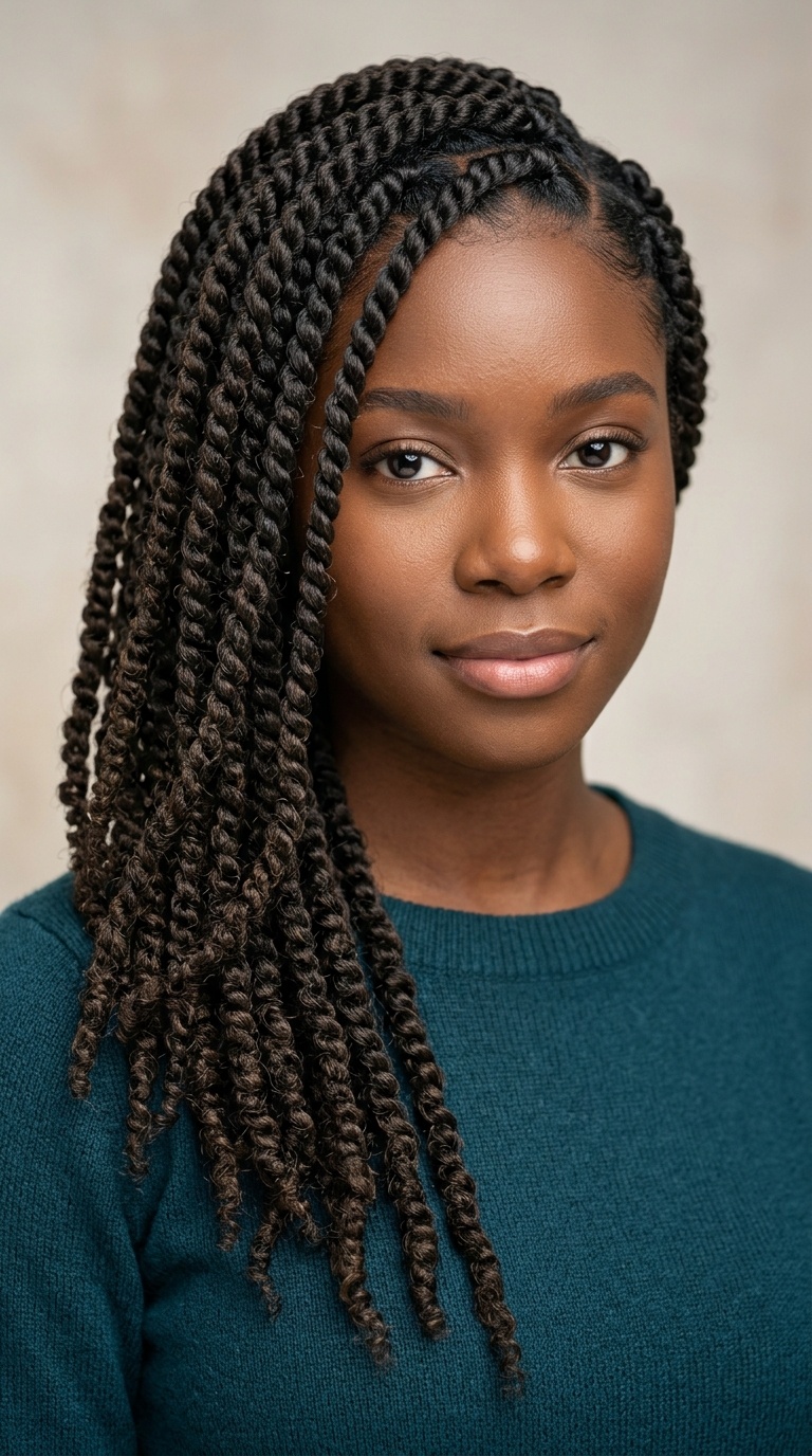 Side-Swept Passion Twists
