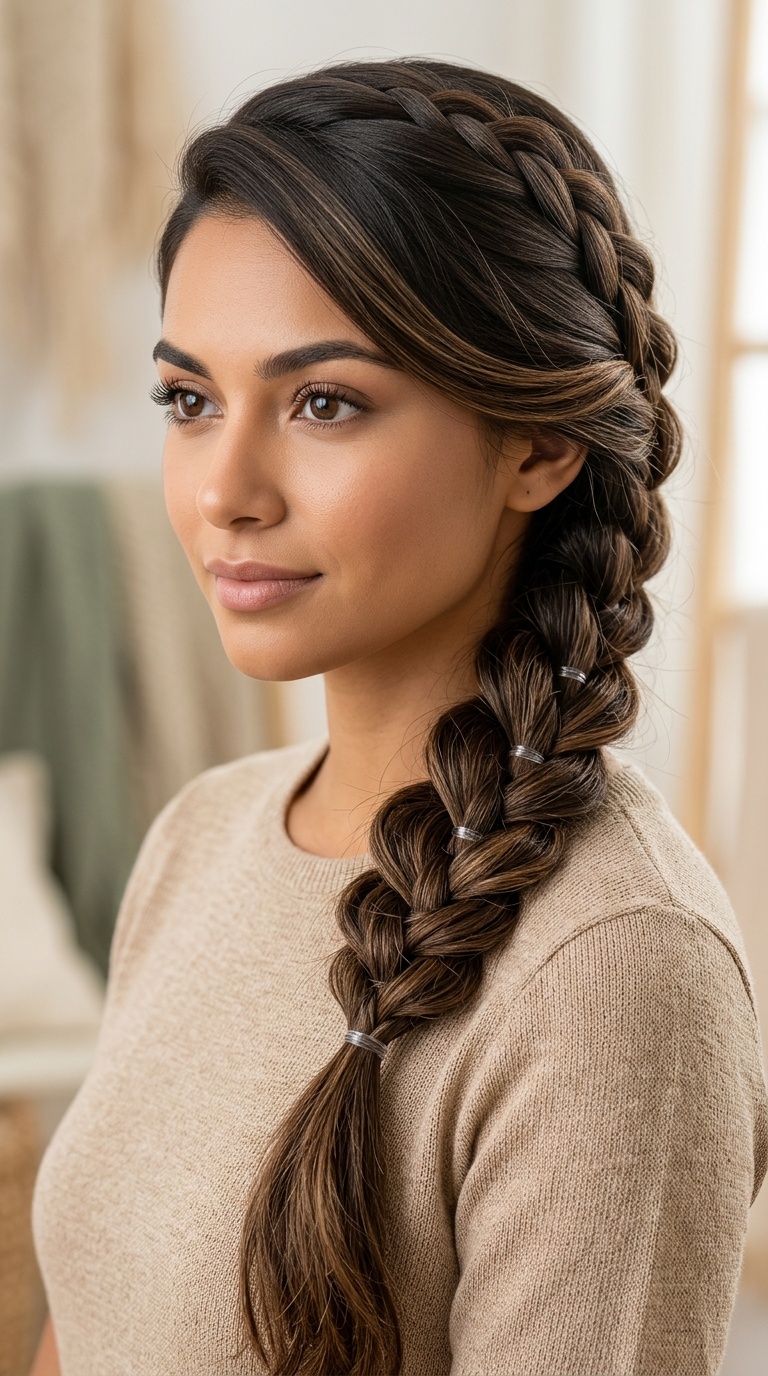 Side-Swept Pull-Through Braid