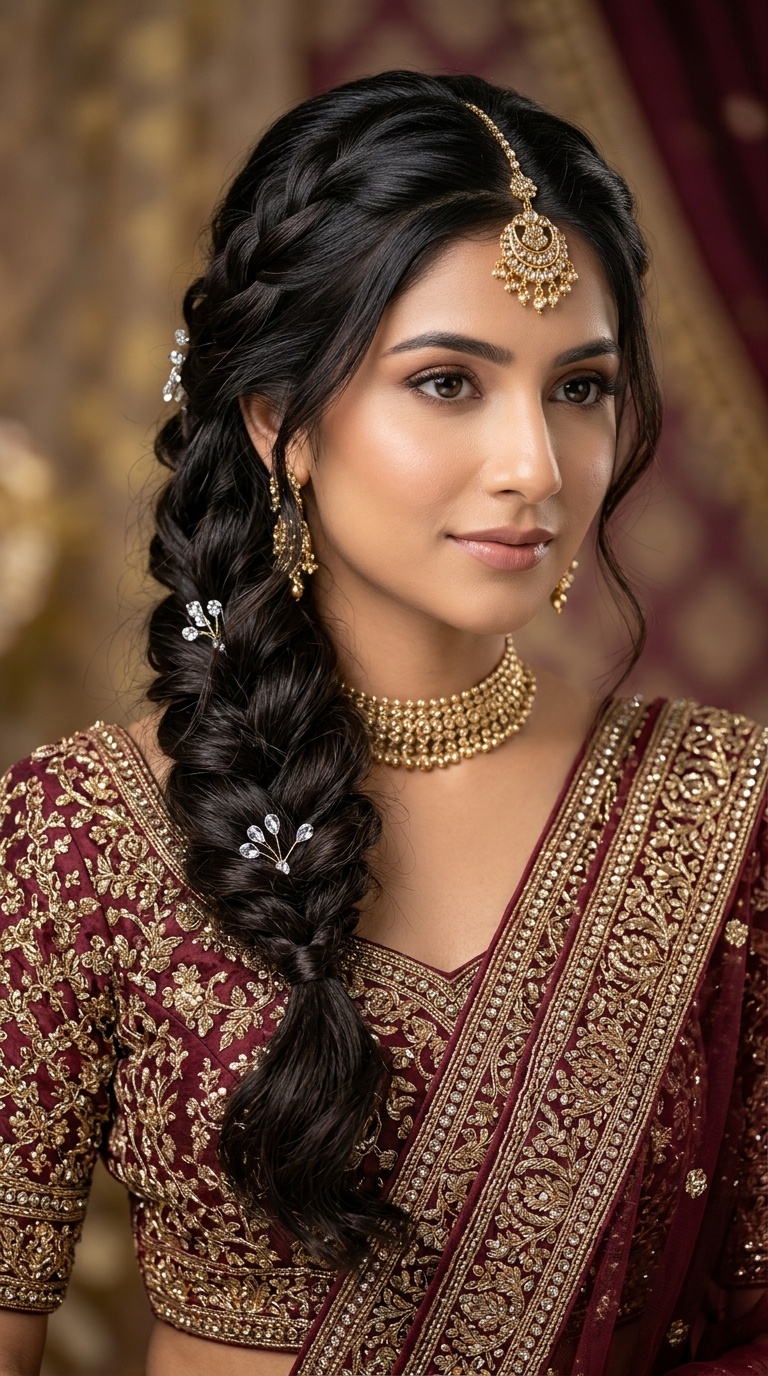 Side-Swept Romantic Braid