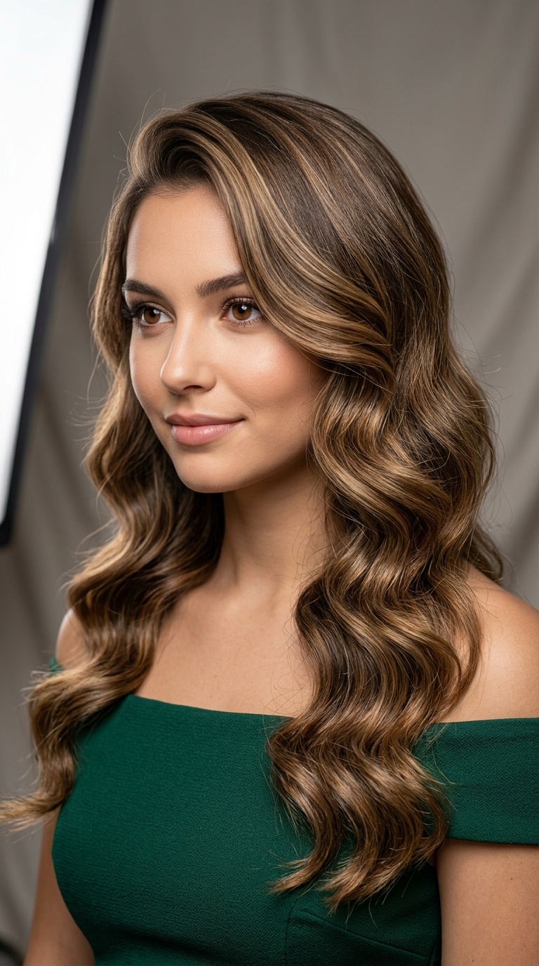 Side-Swept Romantic Waves