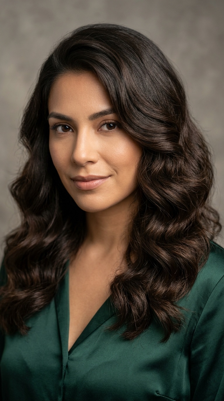 Side-Swept Romantic Waves