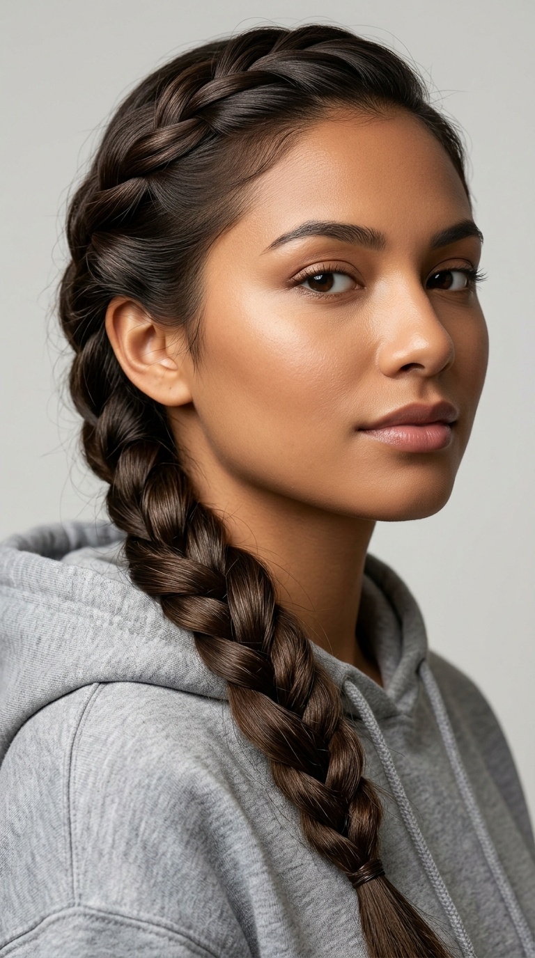 Side-Swept Rope Braid