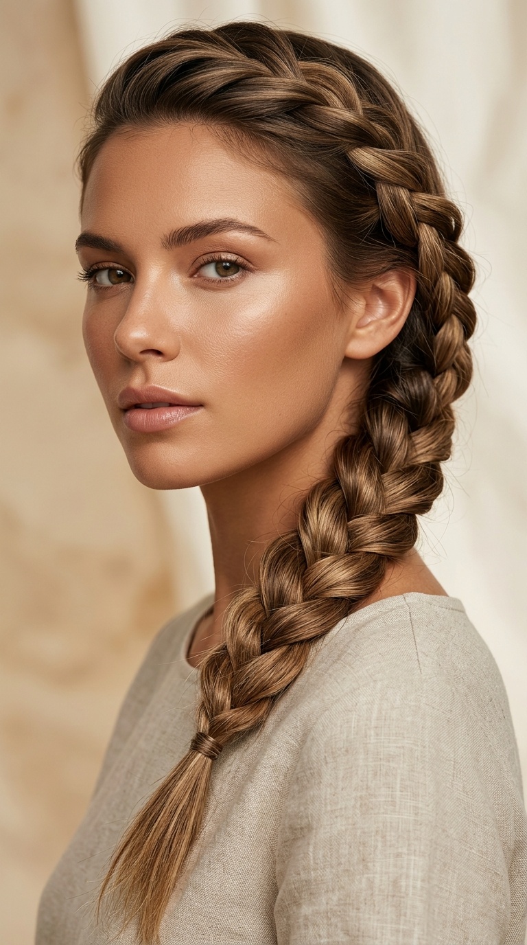 Side-Swept Rope Braid