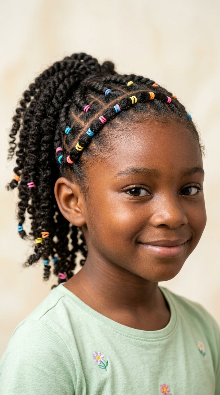 Side-Swept Rubber Band Chain