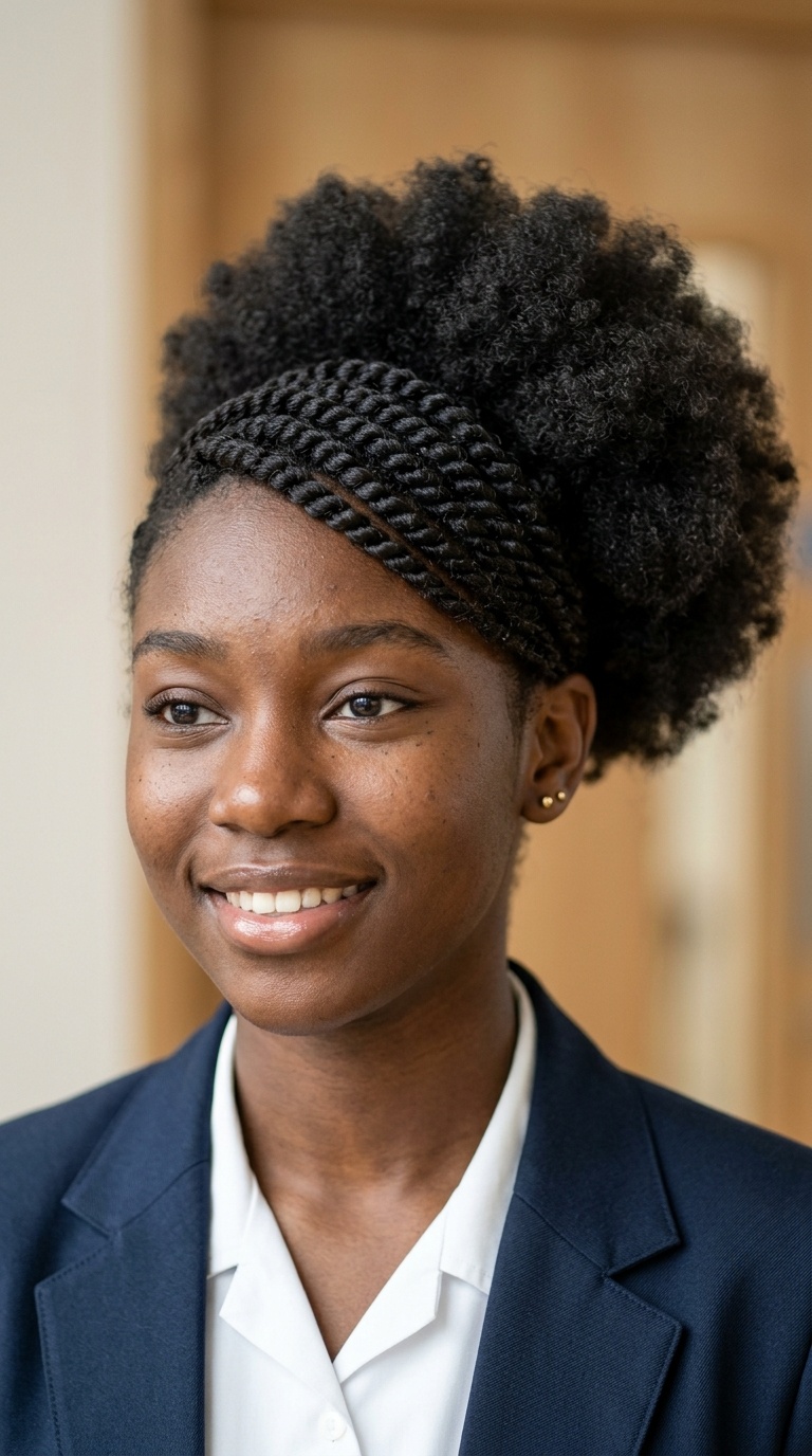 Side-Swept Twists with a Fluffy Puff