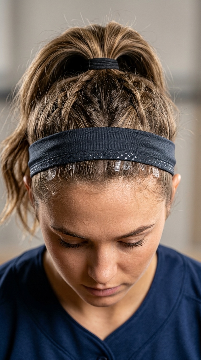 Silicone-Grip Headband Integration