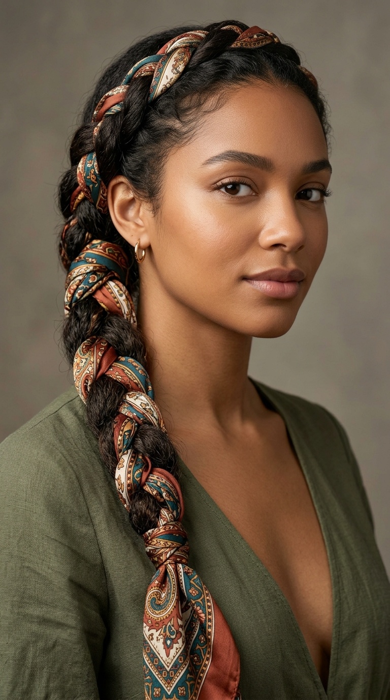 Silk Scarf Braid