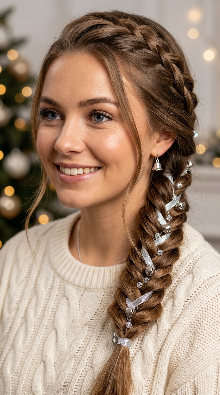 Silver Bells Side Braid