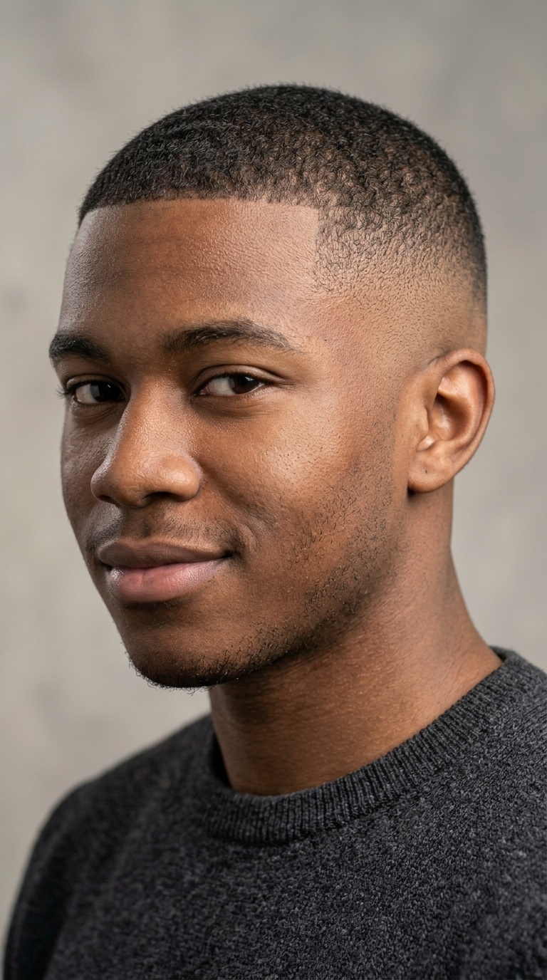 Skin Fade with Buzz Top