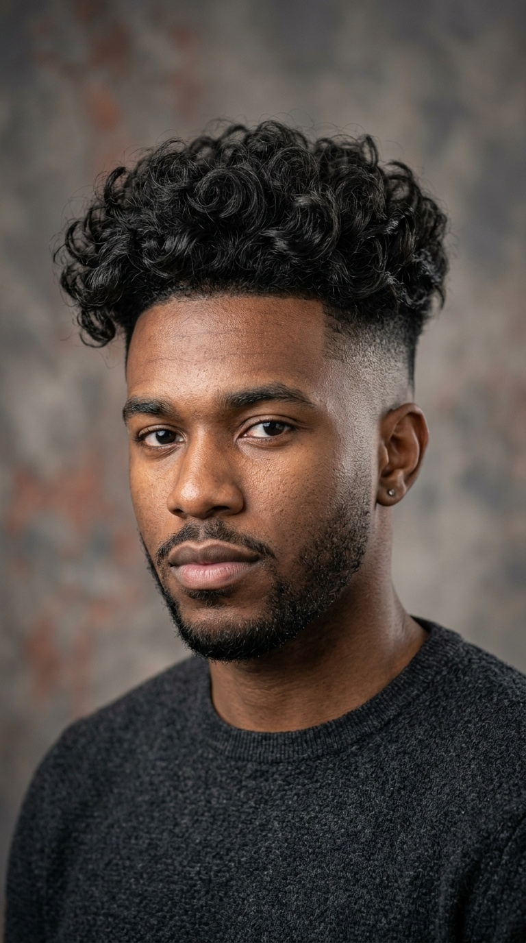 Skin Fade with Voluminous Loose Top