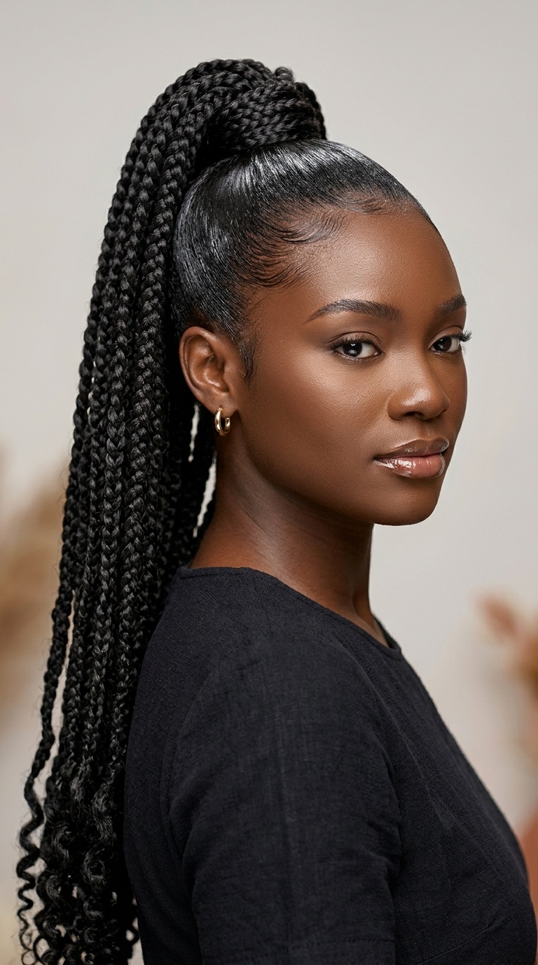 Sky-High Braided Extension Ponytail