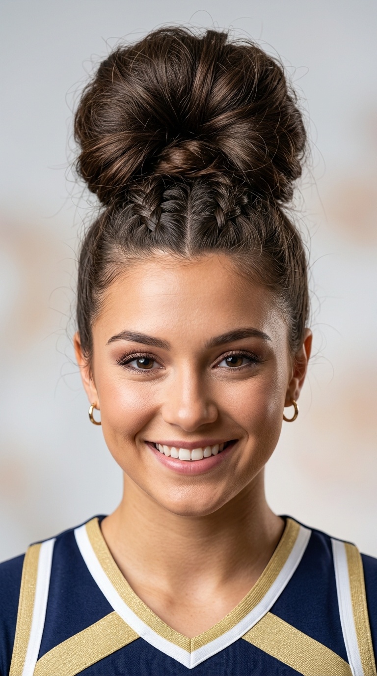 Sky-High Top Knot with Under-Braid