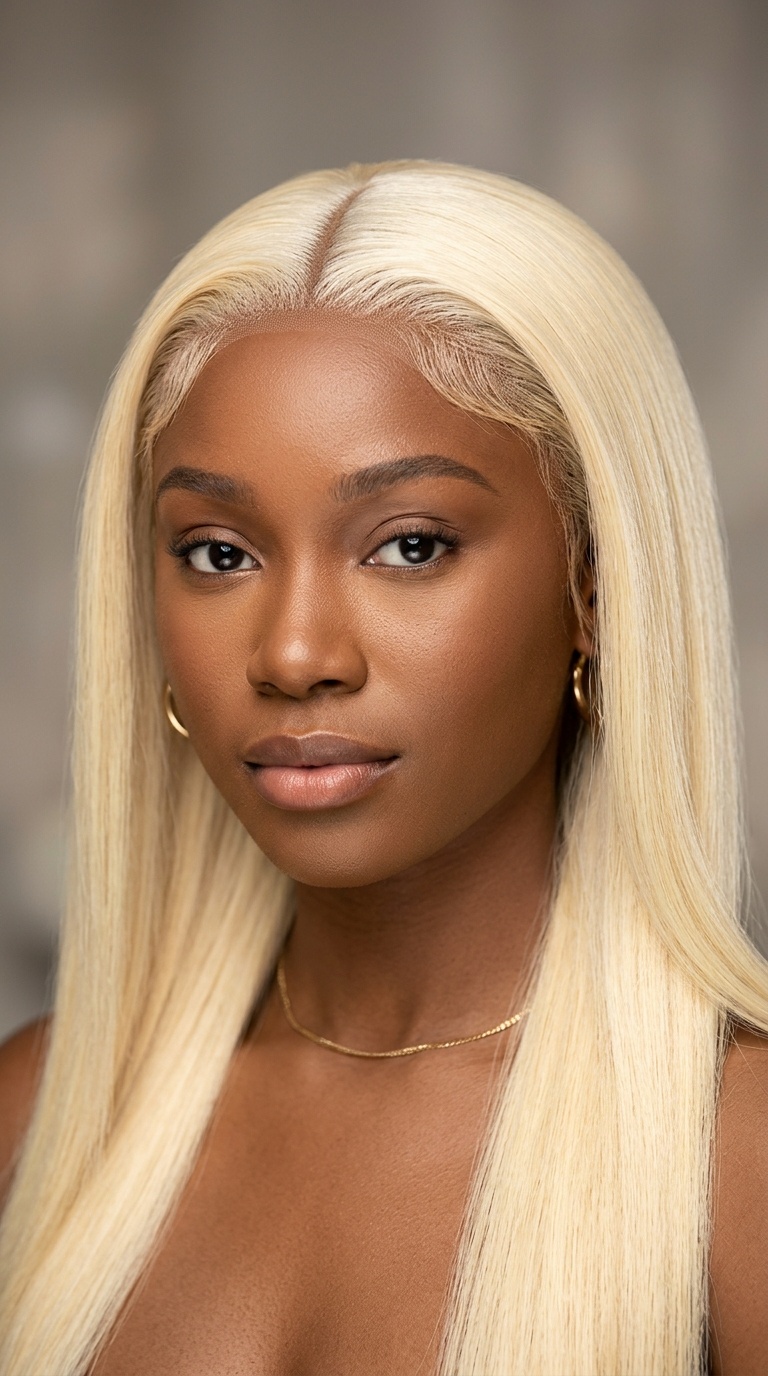 Sleek 613 Straight Middle Part Lace Front
