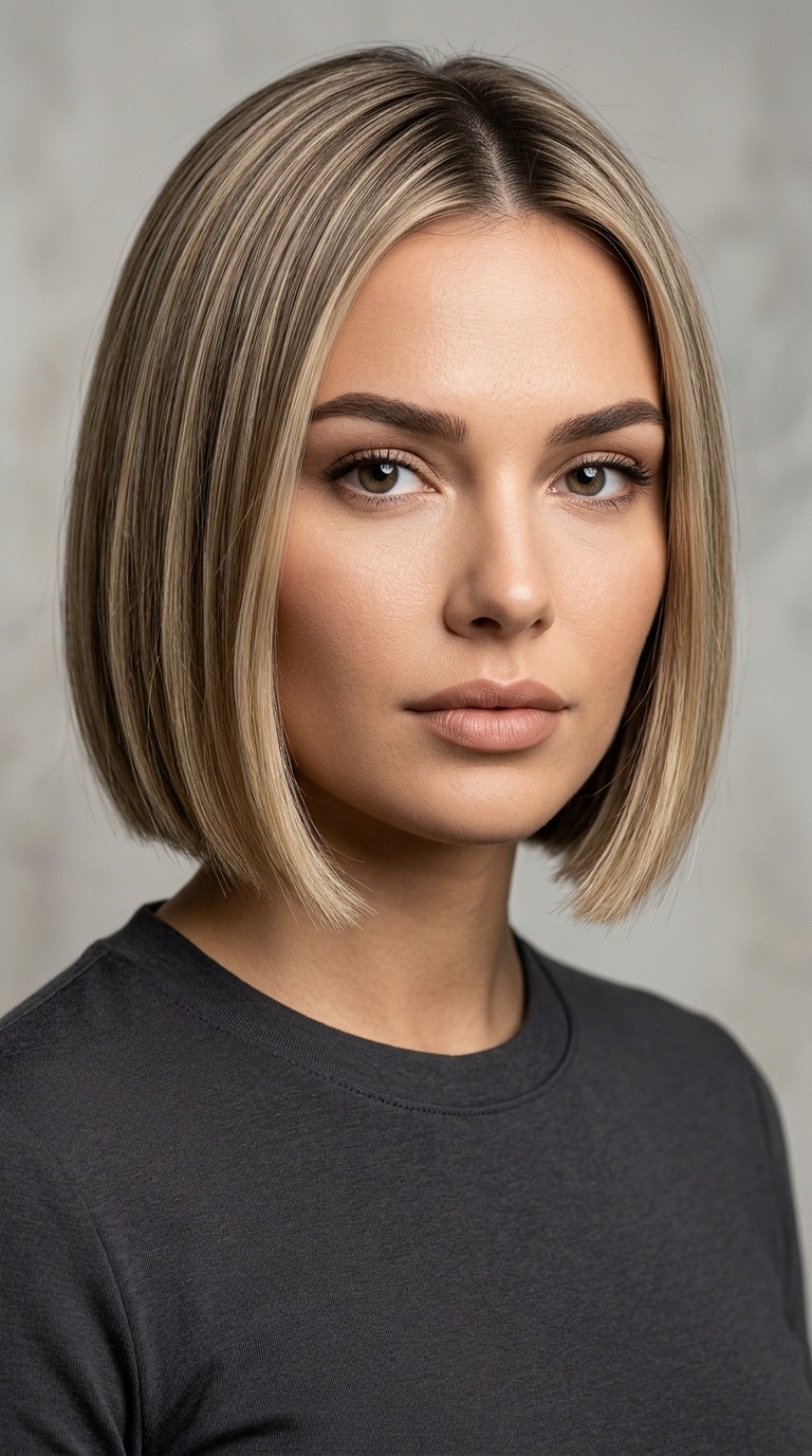 Sleek Ear-Length Bob