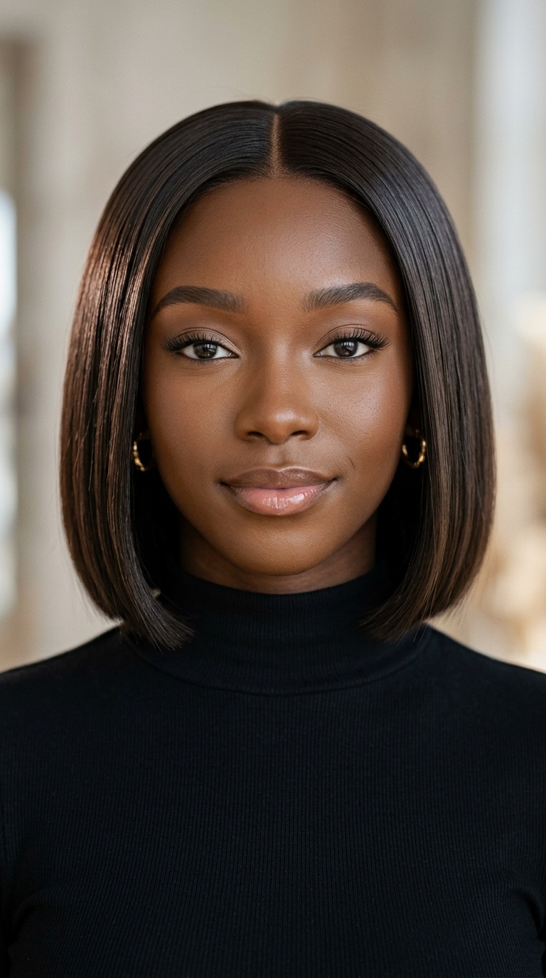 Sleek Glass Hair Bob