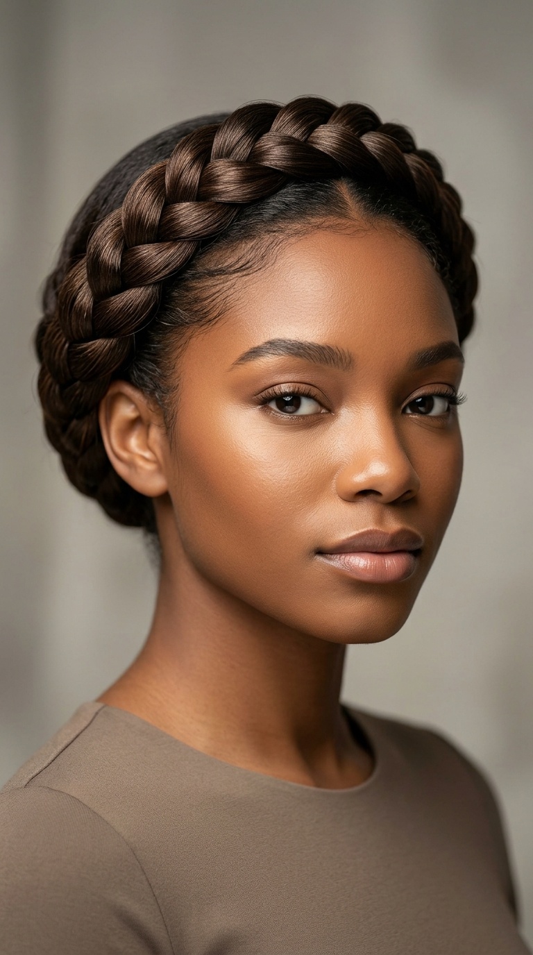 Sleek Halo Braid