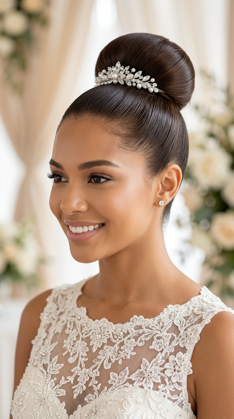 Sleek High Ballerina Bun