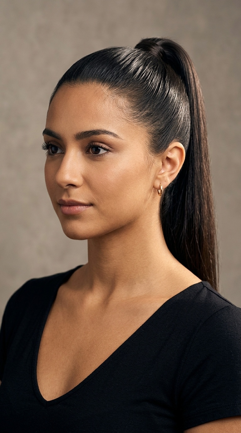 Sleek High Ponytail