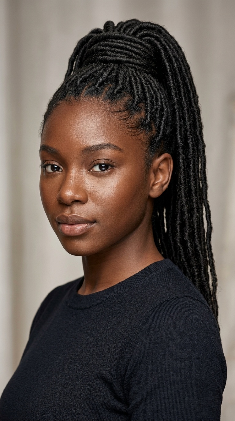 Sleek High Ponytail Wrap