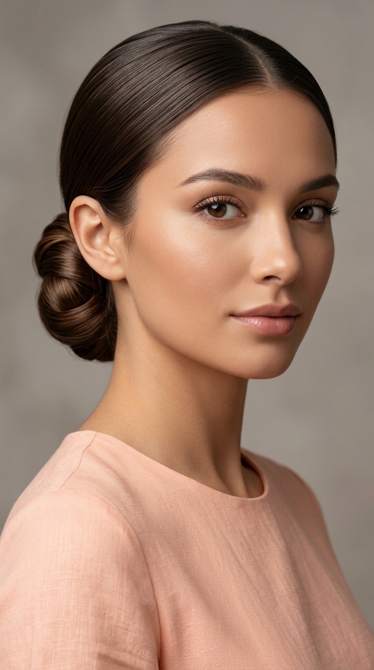 Sleek Low Chignon