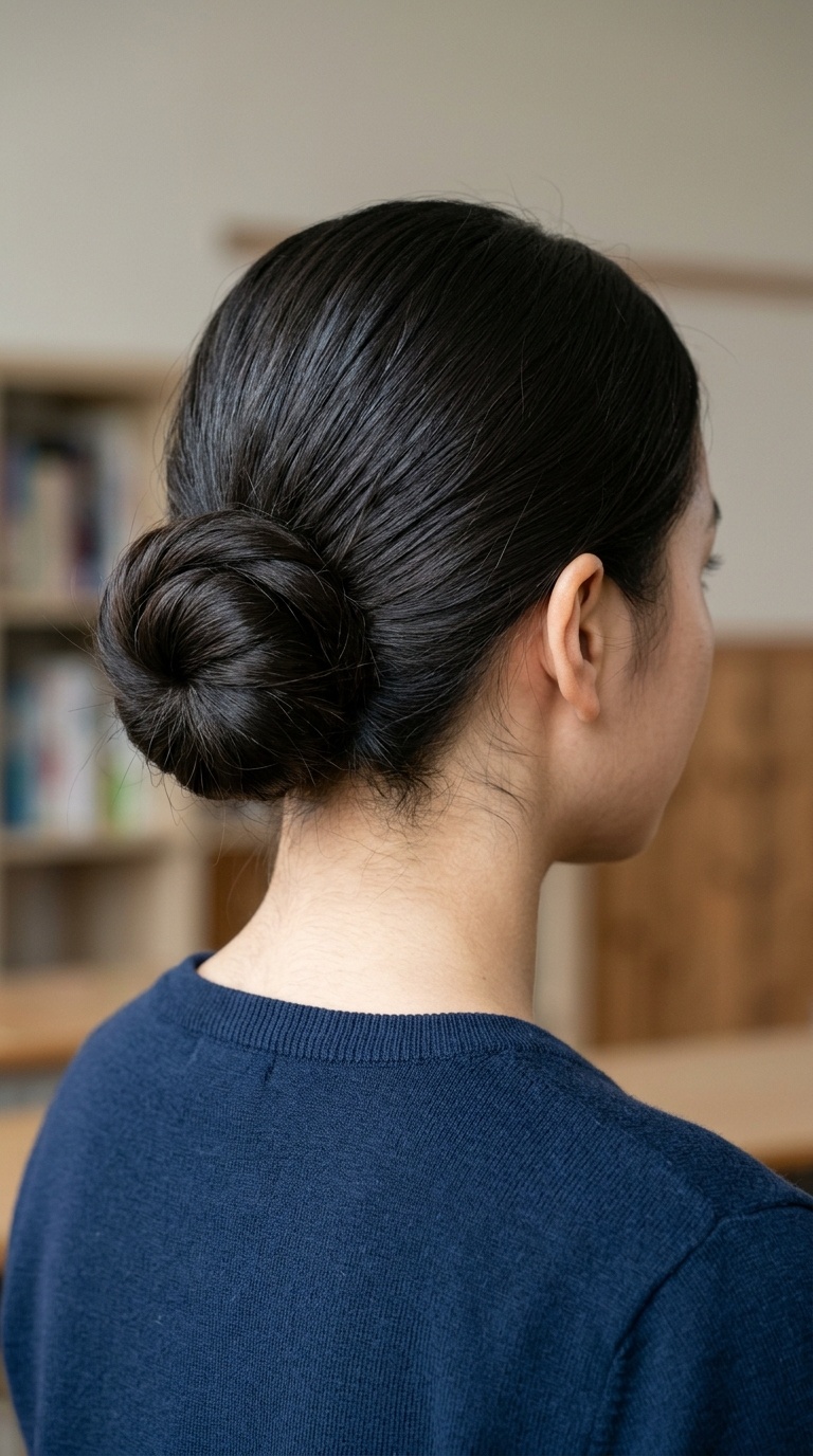 Sleek Low Chignon