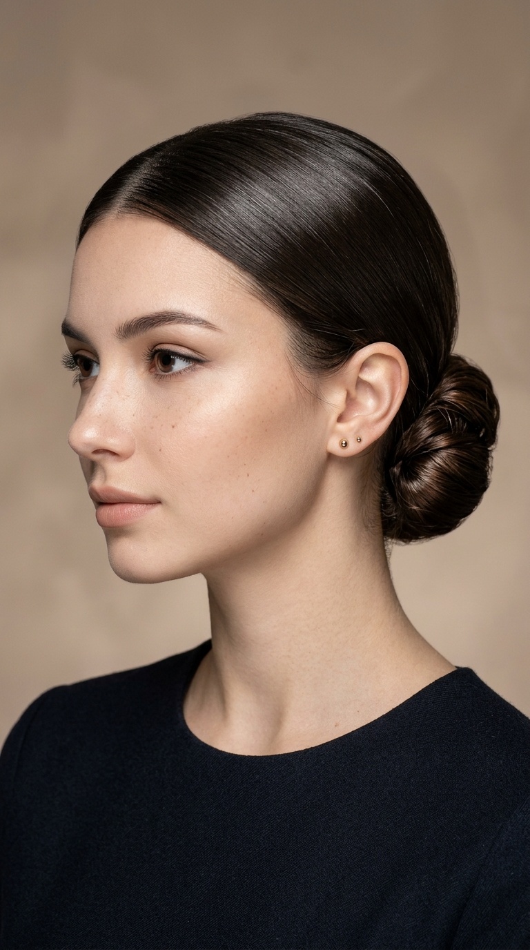 Sleek Low Chignon