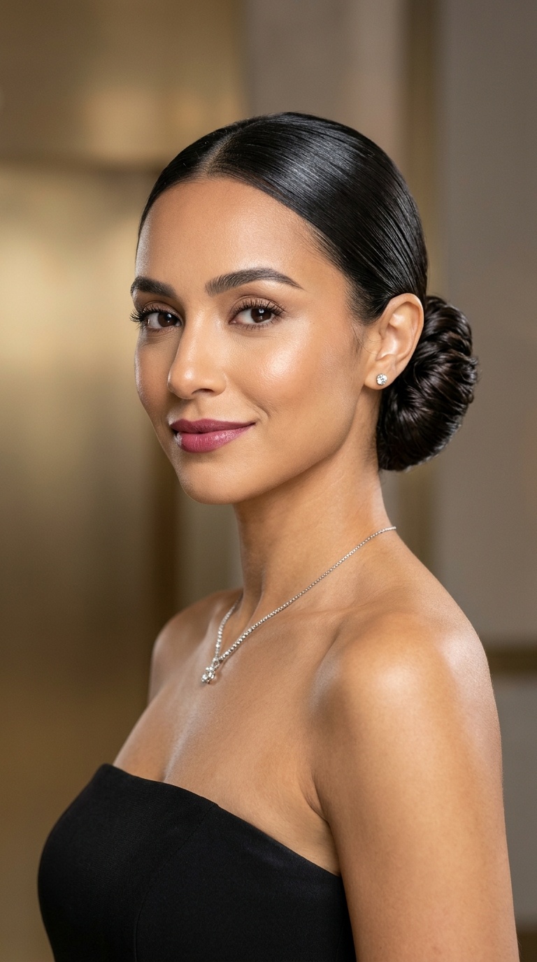 Sleek Low Chignon
