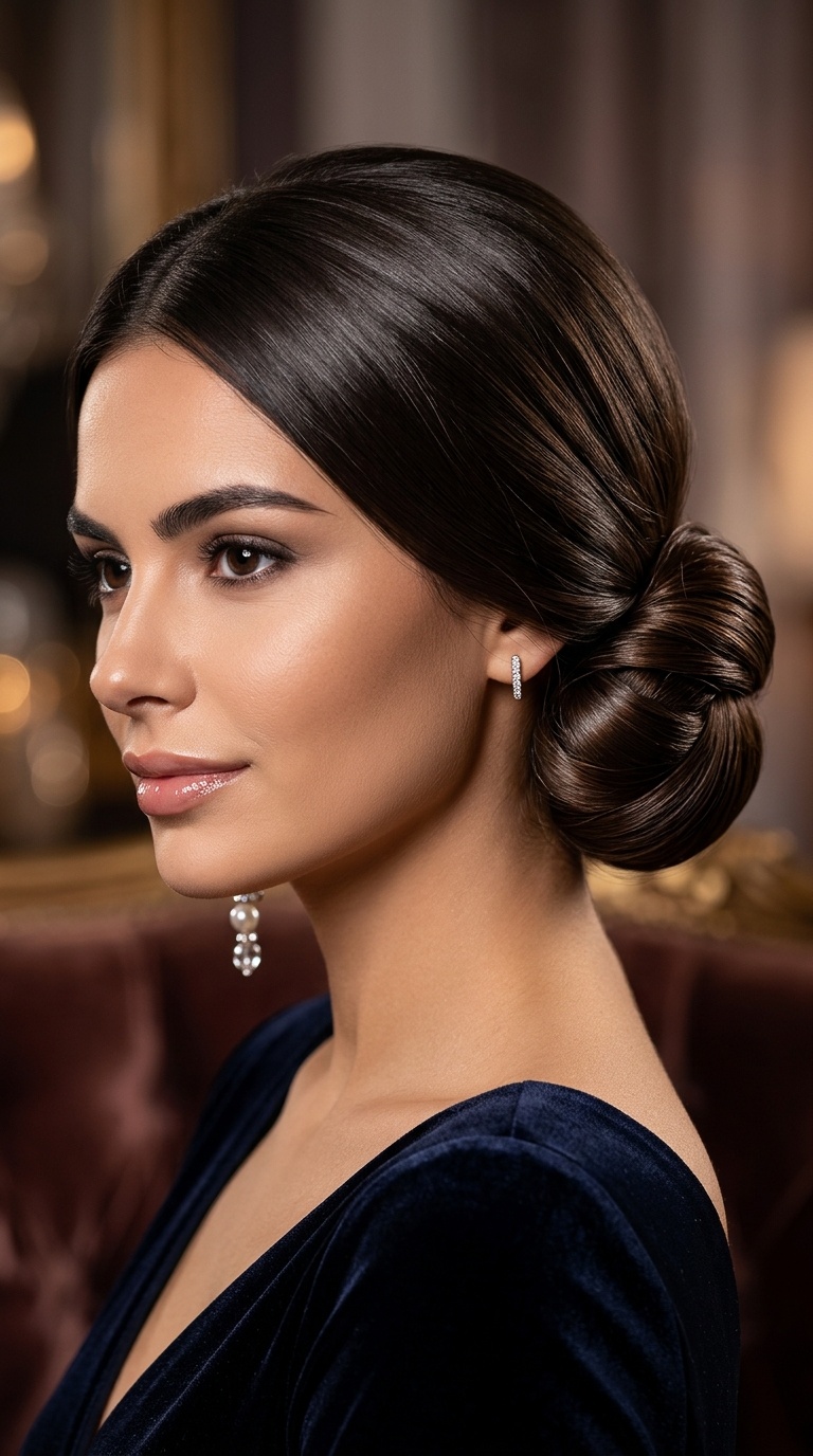 Sleek Low Chignon