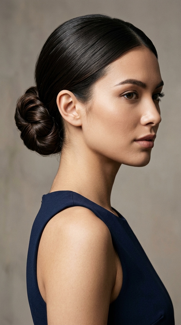Sleek Low Chignon