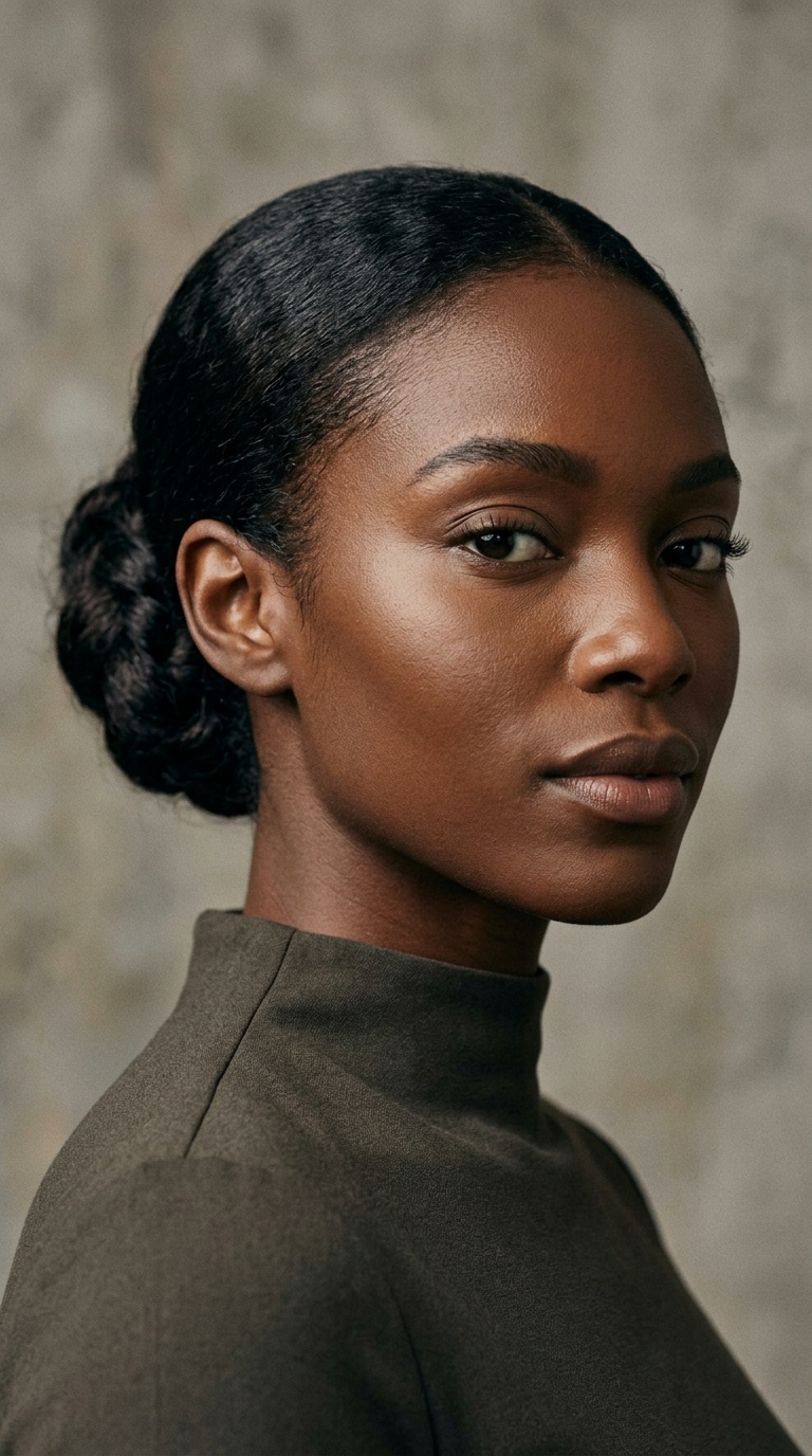 Sleek Low Knot Bun