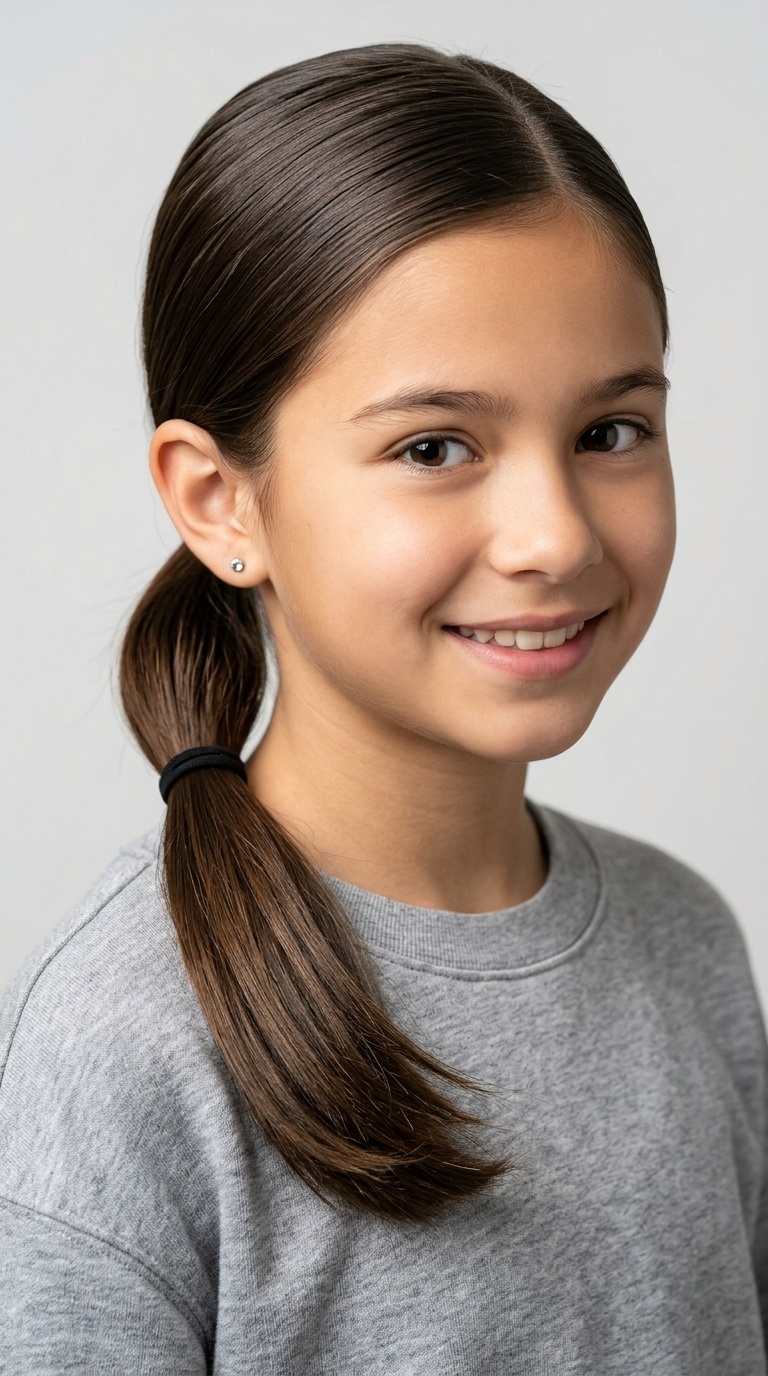 Sleek Low Ponytail